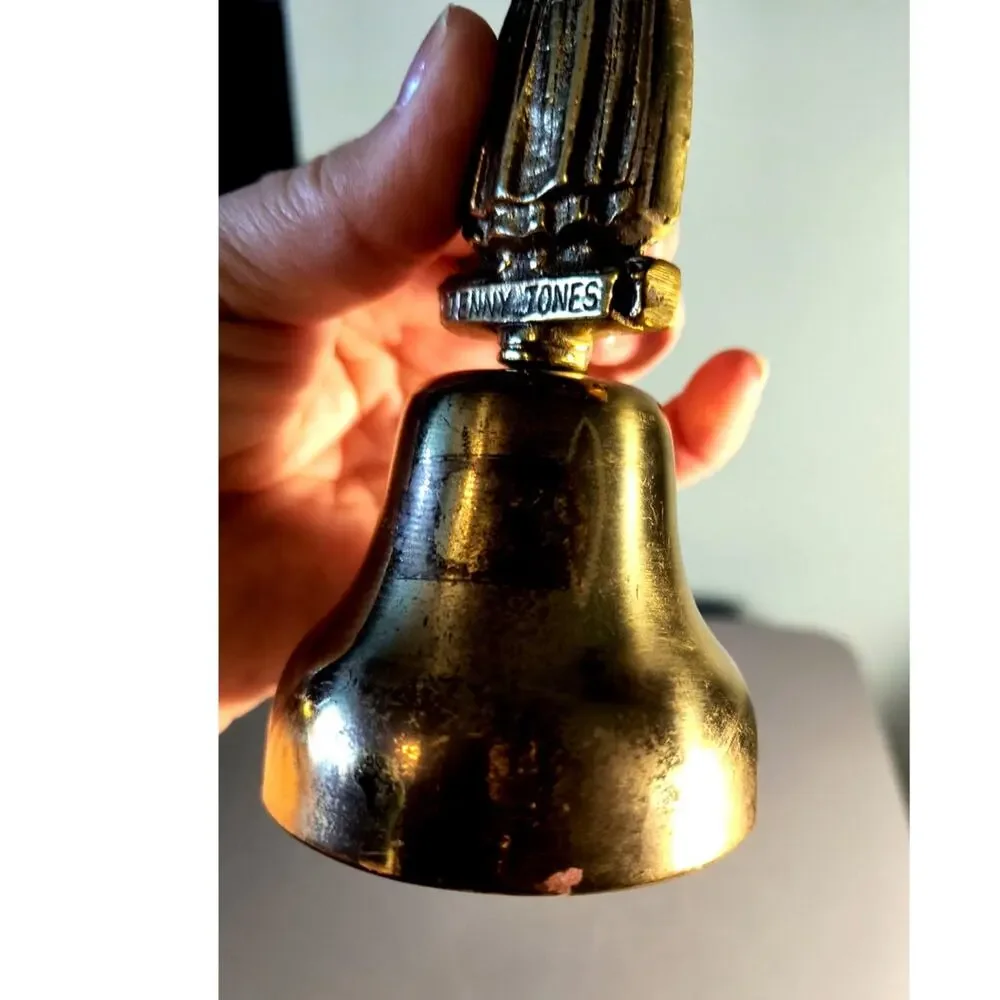 902.  Brass Hand Bell Jenny Jones Celtic Lady Southern Belle